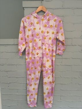 Pixie Lane Pink Fave Emoji Print Hooded Onesie